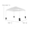 Flash Furniture 10'x10' White Pop Up Canopy Tent with Wheeled Case JJ-GZ1010PKG-WH-GG - alternate 6